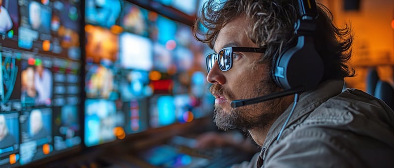 Control Operator looking at screens
