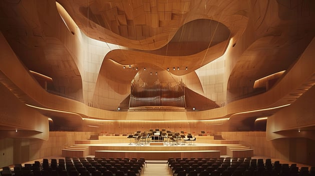 Wooden Modern Auditorium