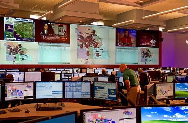 Large control room