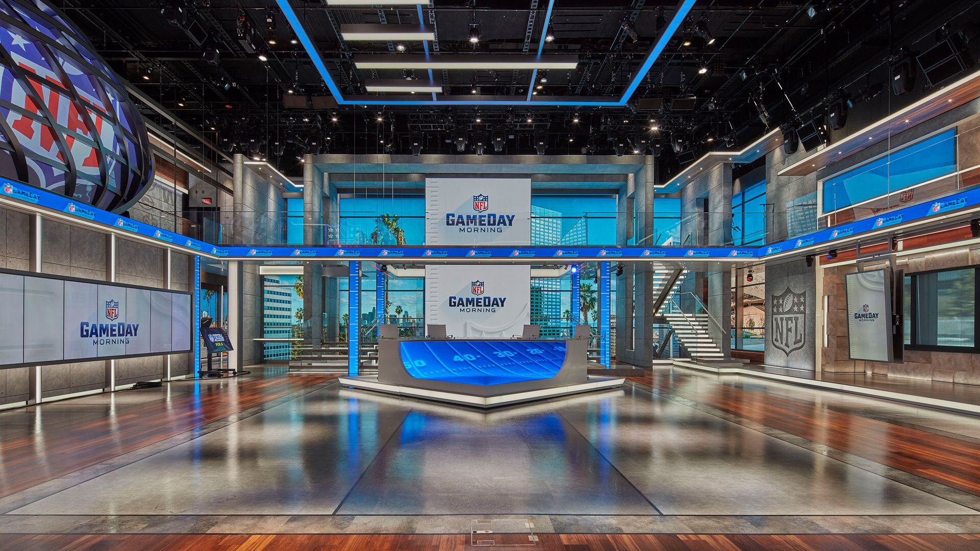 NFL Sport Live Game Day Broadcast Studio