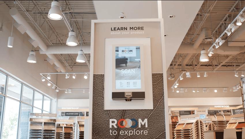 Digital signage in CCA show room