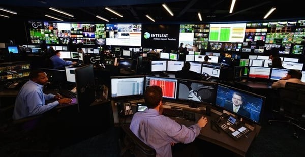 Busy control room