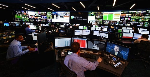 Busy control room