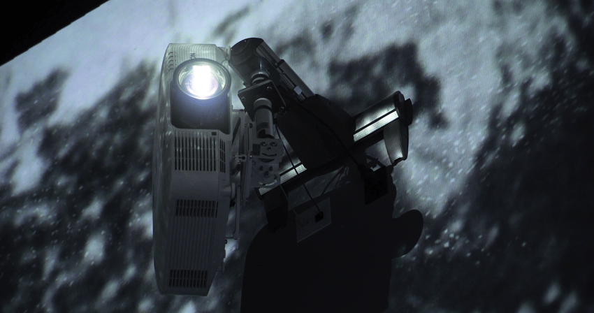 Projector in use 