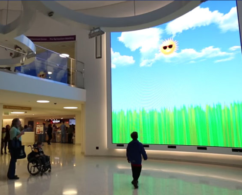 experiential video wall