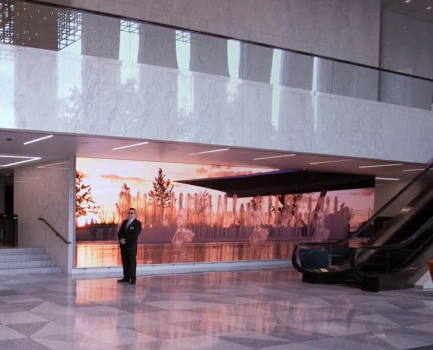 AON Center LED Lobby Display