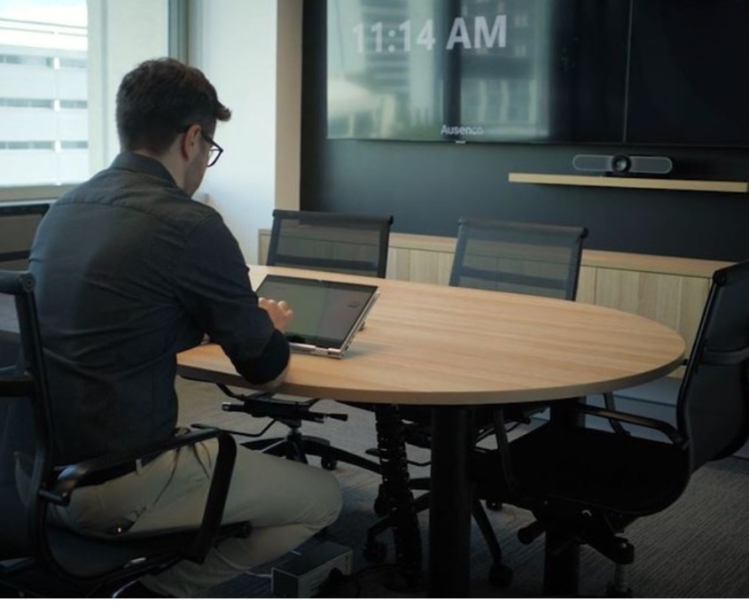 hybrid workplace meeting room